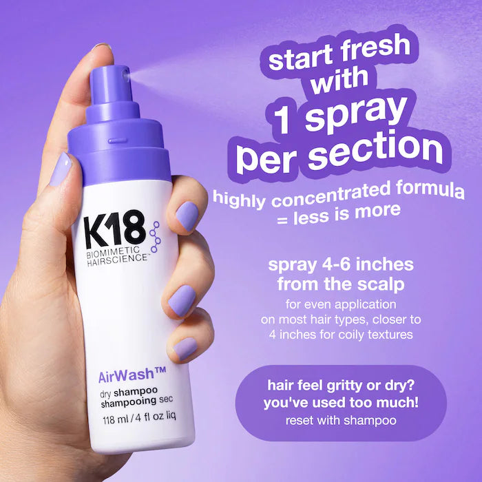 K18 AirWash™ Dry Shampoo
