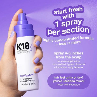 K18 AirWash™ Dry Shampoo